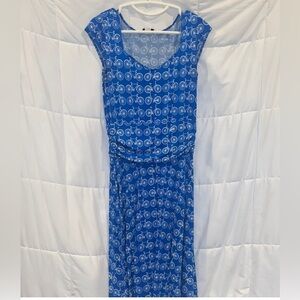 Retrolicious Women’s The Bicycle Dress Royal Blue A-Line Size Large
